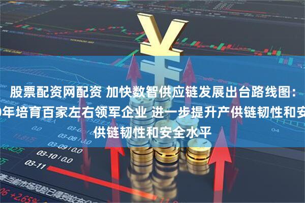 股票配资网配资 加快数智供应链发展出台路线图：到2030年培育百家左右领军企业 进一步提升产供链韧性和安全水平